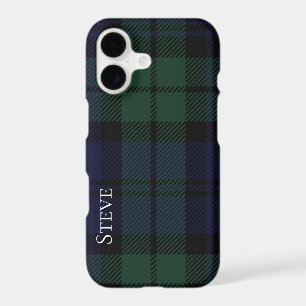 Black Watch Tartan Plaid iPhone X Case