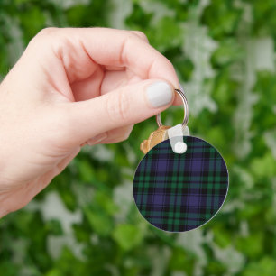 Black Watch Tartan, Plaid Keychain