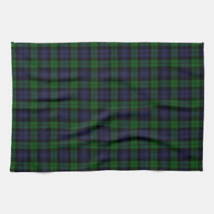 Black Watch Tartan Plaid Kitchen Towel