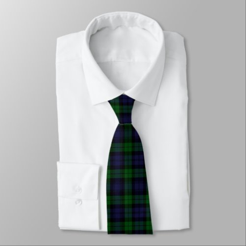 Black Watch Tartan Plaid Neck Tie