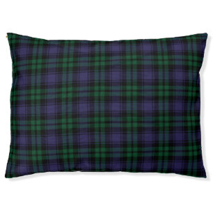 Black Watch Tartan, Plaid Pet Bed
