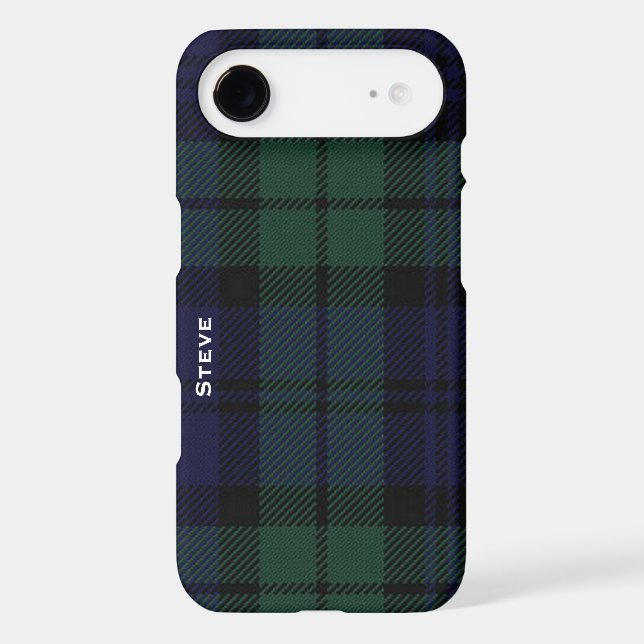 Black Watch Tartan Plaid Samsung Galaxy S7 Case (Back)