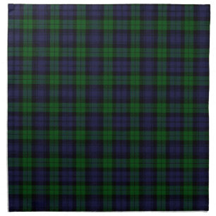 Black Watch Tartan Plaid Scottish Plaid Pattern Cloth Napkin