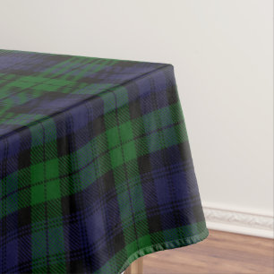 Black Watch Tartan Plaid Scottish Plaid Pattern Tablecloth