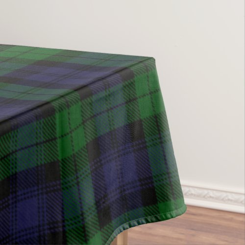 Black Watch Tartan Plaid Scottish Plaid Pattern Tablecloth