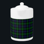 Black Watch Tartan Plaid Scottish Plaid Pattern Teapot<br><div class="desc">Black Watch tartan plaid. Royal Scottish pattern.</div>