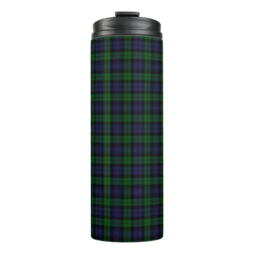 Black Watch Tartan Plaid Scottish Plaid Pattern Thermal Tumbler