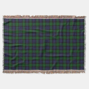 Black Watch Tartan Plaid Scottish Plaid Pattern Throw Blanket