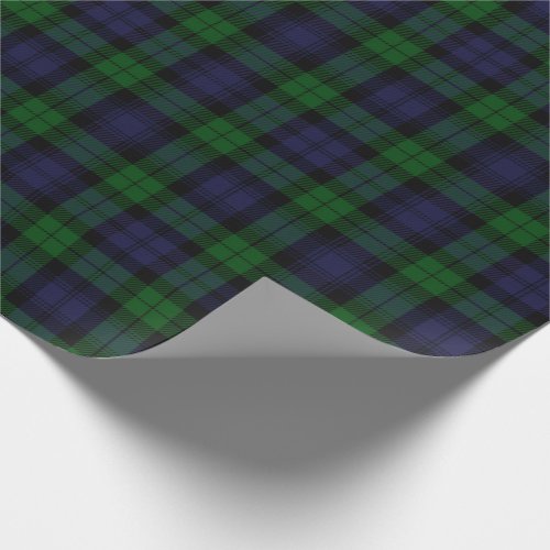 Black Watch Tartan Plaid Scottish Plaid Pattern Wrapping Paper