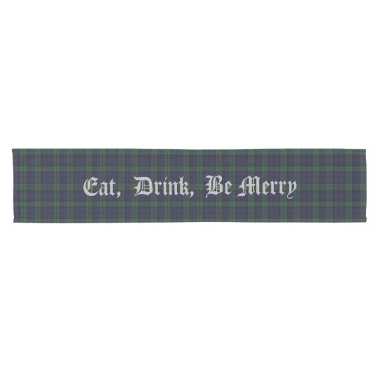 black watch tartan table runner