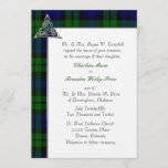 Black Watch Tartan Plaid Wedding Invitation