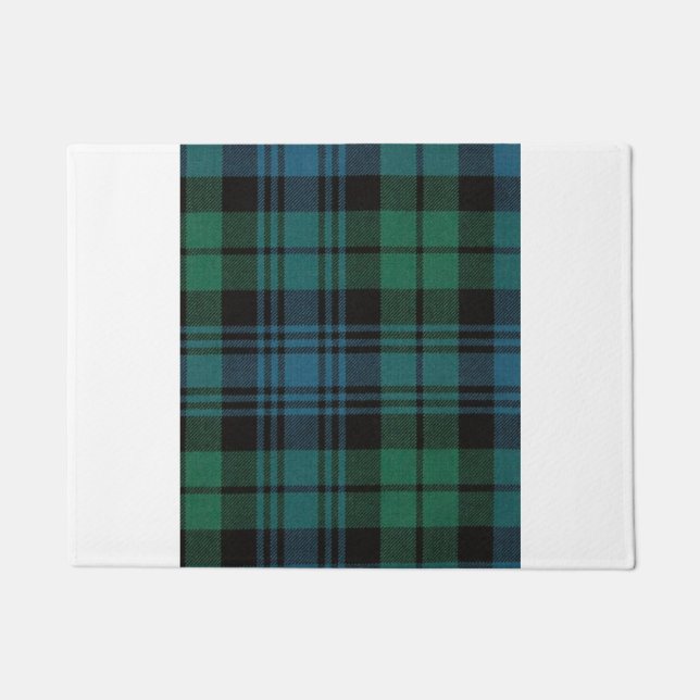 Black Watch Tartan Restored Doormat (Front)
