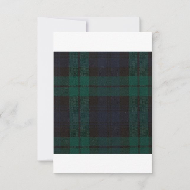 Black Watch Tartan Save The Date (Front)