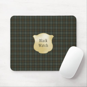 Black Watch Weathered Original Scottish Tartan Mouse Pad