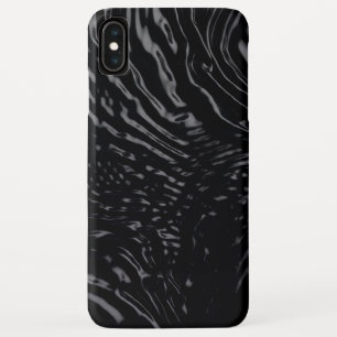 Black Water Wavy Design iPhone XS Max Case