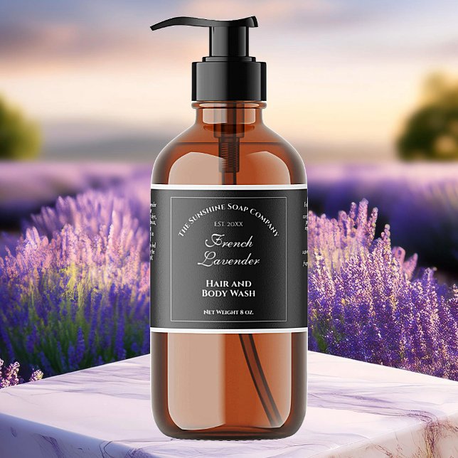 Black Waterproof Cosmetics Label 2" x 6" (Creator Uploaded)