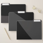 Black Wave Modern File Folder Set