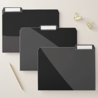 Black Wave Modern File Folder Set