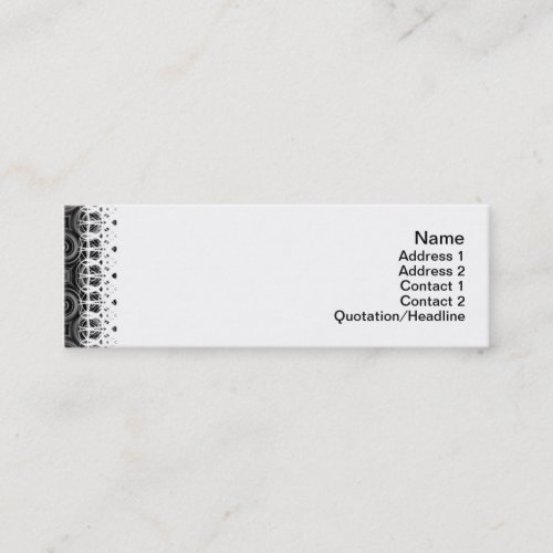 Black Waves Small Business Card Template