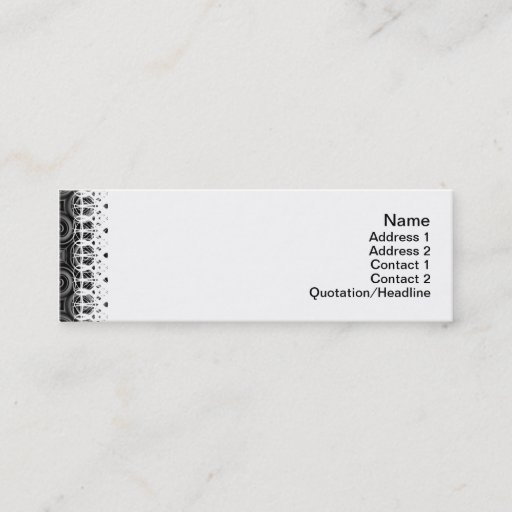 Customizable Black Waves Small Business Card Template