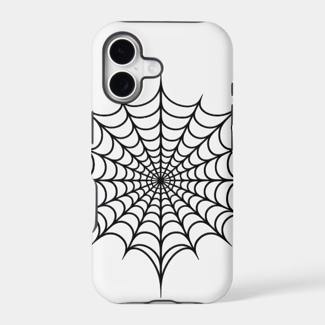 Black Web iPhone Case (Back)