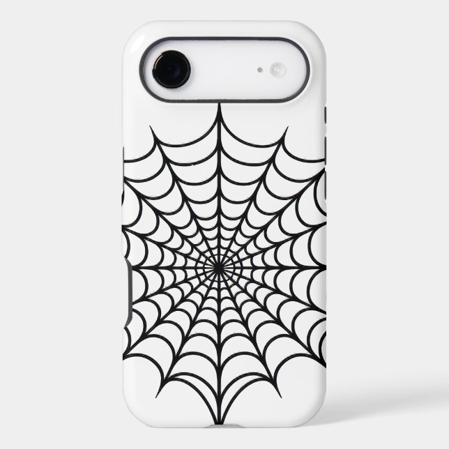 Black Web Iphone Case (Back)