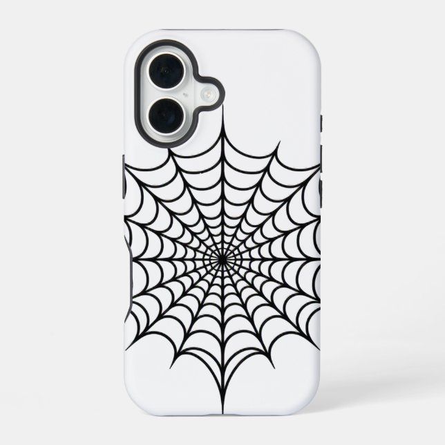 Black Web Iphone Case (Back)
