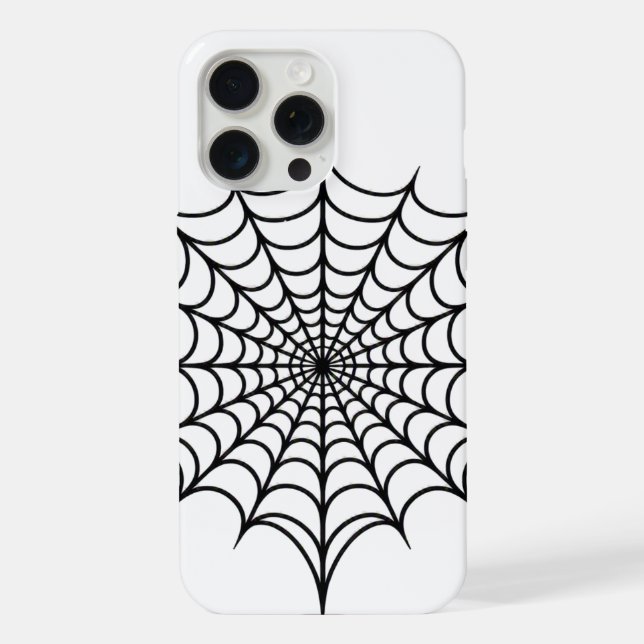 Black Web Iphone Case (Back)