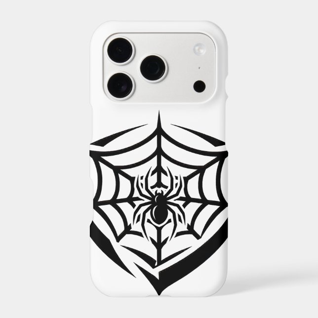 Black Web Iphone Case (Back)