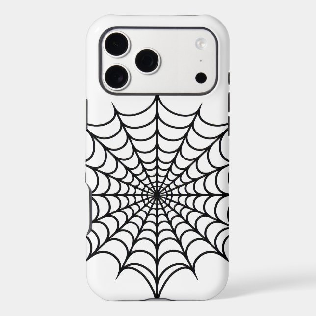 Black Web Iphone Case (Back)