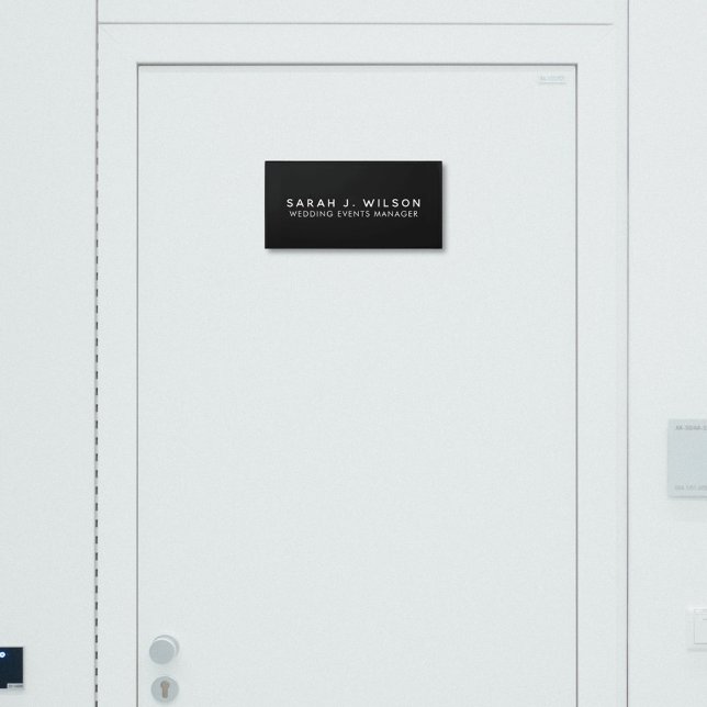 Black Wedding Business Office Door Sign (Creator Uploaded)