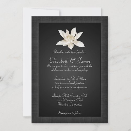 Black Wedding Invitations