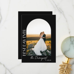 Black Wedding Photo Thank you