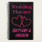 Black Wedding Planner Hot Pink Joined Hearts