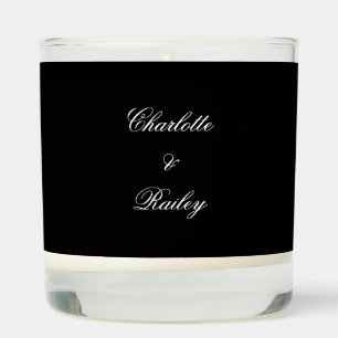 Black Wedding Scented Candle