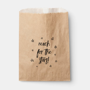 Black Wedding Stars Motivational Love Dreams Favor Bag