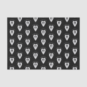 Black Wedding Suit and Tie Groomsman Proposal Tiss Tissue Paper
