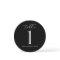 Black Wedding Table Numbers Round - Luxury Script