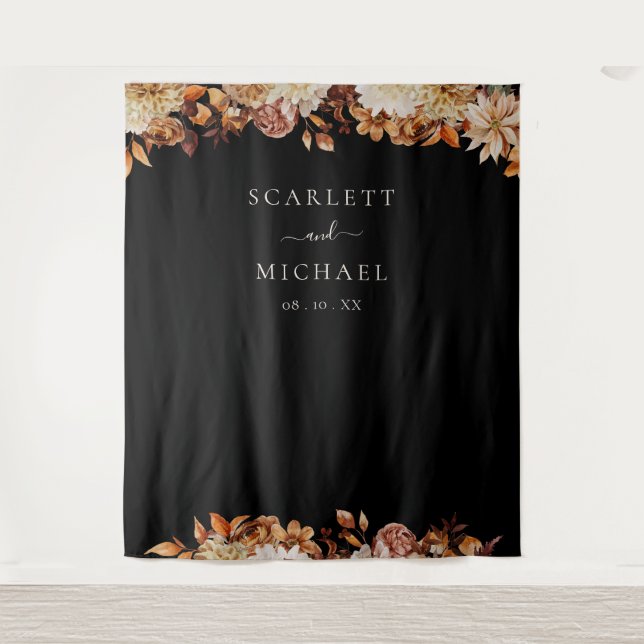 Black Wedding Tapestry (Front)