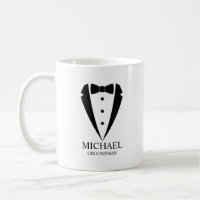 Black Wedding Tuxedo Suit Personalized Groomsmen