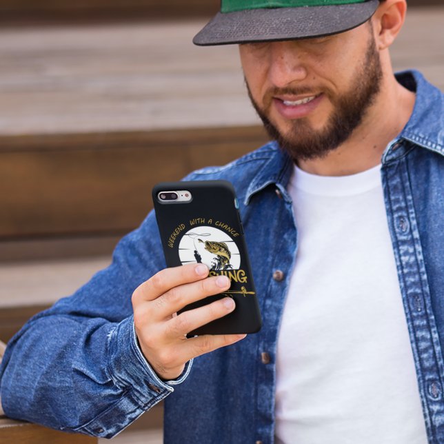Black Weekend Chance of Fishing Case-Mate iPhone Case (Creator Uploaded)