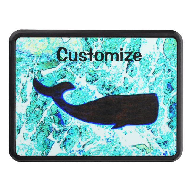 Black Whale Blue Thunder_Cove Hitch Cover (Front)