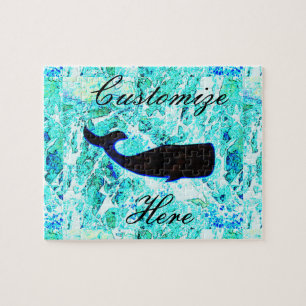 black whale blue Thunder_Cove Jigsaw Puzzle