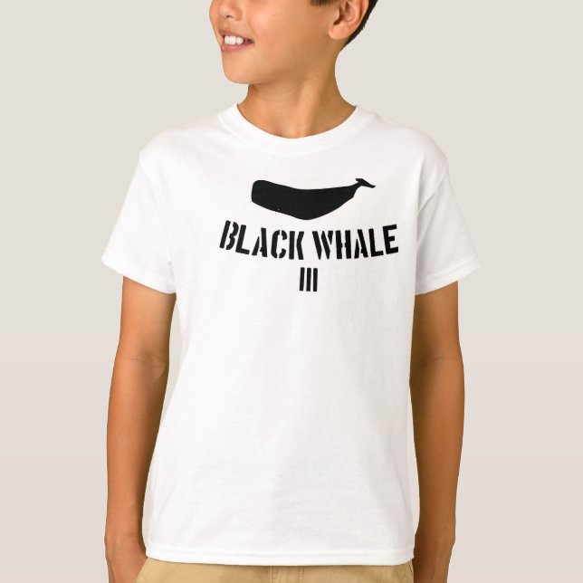 Black Whale III Tee For The Kiddos (Front)