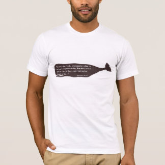 Black Whale Moby Dick Quote T-Shirt