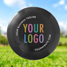 Black Wham-O Frisbee Ultimate 175g Custom Logo