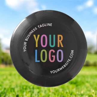 Black Wham-O Frisbee Ultimate 175g Custom Logo