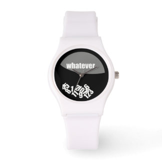 Black Whatever Messy Numbers Watch