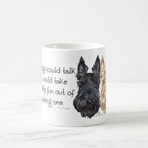 Black & Wheaten Scottish Terriers Coffee Mug