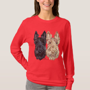 Black & Wheaten Scottish Terriers T-Shirt